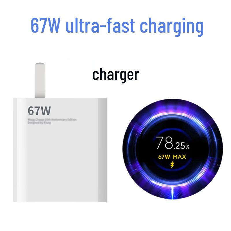 Xiaomi Redmi K40/K40S/K50/K30Pro 67W Fast Charger with Data Cable