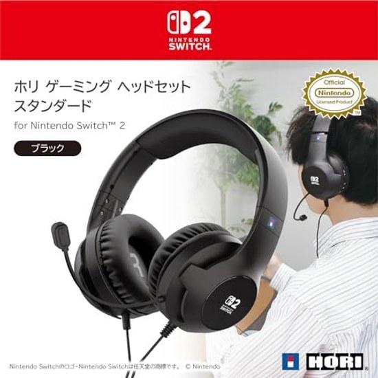 Hori Gaming Headset Standaard Nintendo Switch 2 Zwart