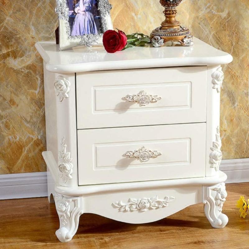 Rose Decorative Cabinet Knobs Floral Knob Cupboard Door Knobs Ivory White Drawer Pulls Cabinet Handle Knobs for Dresser Cabinet