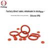 Roter Silikon Wasserdichter O-Ring Dichtung, Innendurchmesser 54,5/75mm, Drahtdurchmesser 1,8mm, Temperaturbeständig, Gute Elastizität Gummi Ring