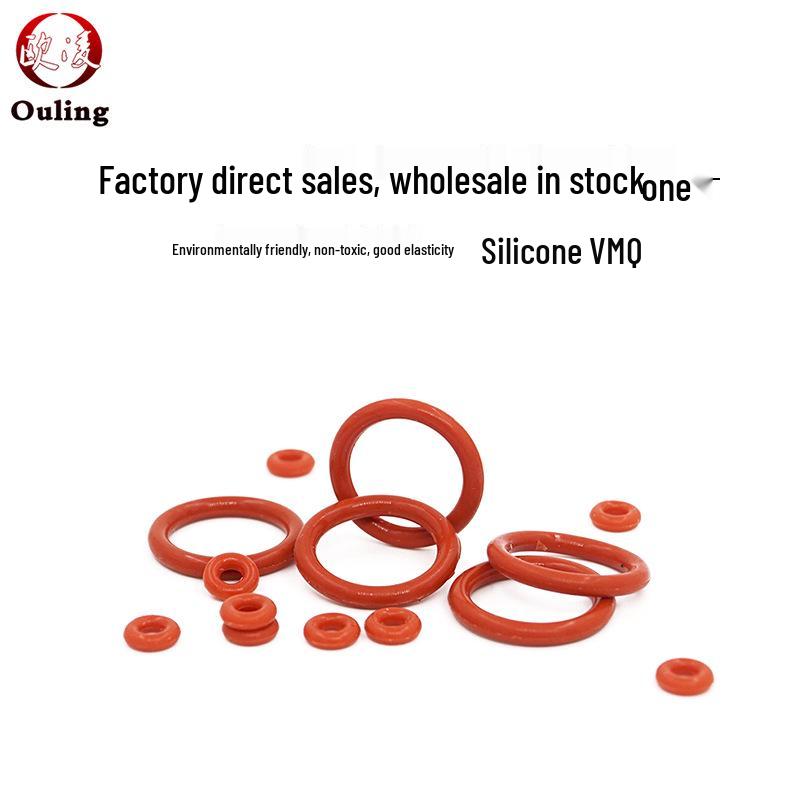 Roter Silikon Wasserdichter O-Ring Dichtung, Innendurchmesser 54,5/75mm, Drahtdurchmesser 1,8mm, Temperaturbeständig, Gute Elastizität Gummi Ring