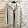 Giacca imbottita in cotone Giacca da uomo Giacca invernale casual di grandi dimensioni con cappuccio imbottito