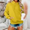 Oversized Hooded Sweatshirt for Women Long Sleeve Drop Shoulder Plush Pullover