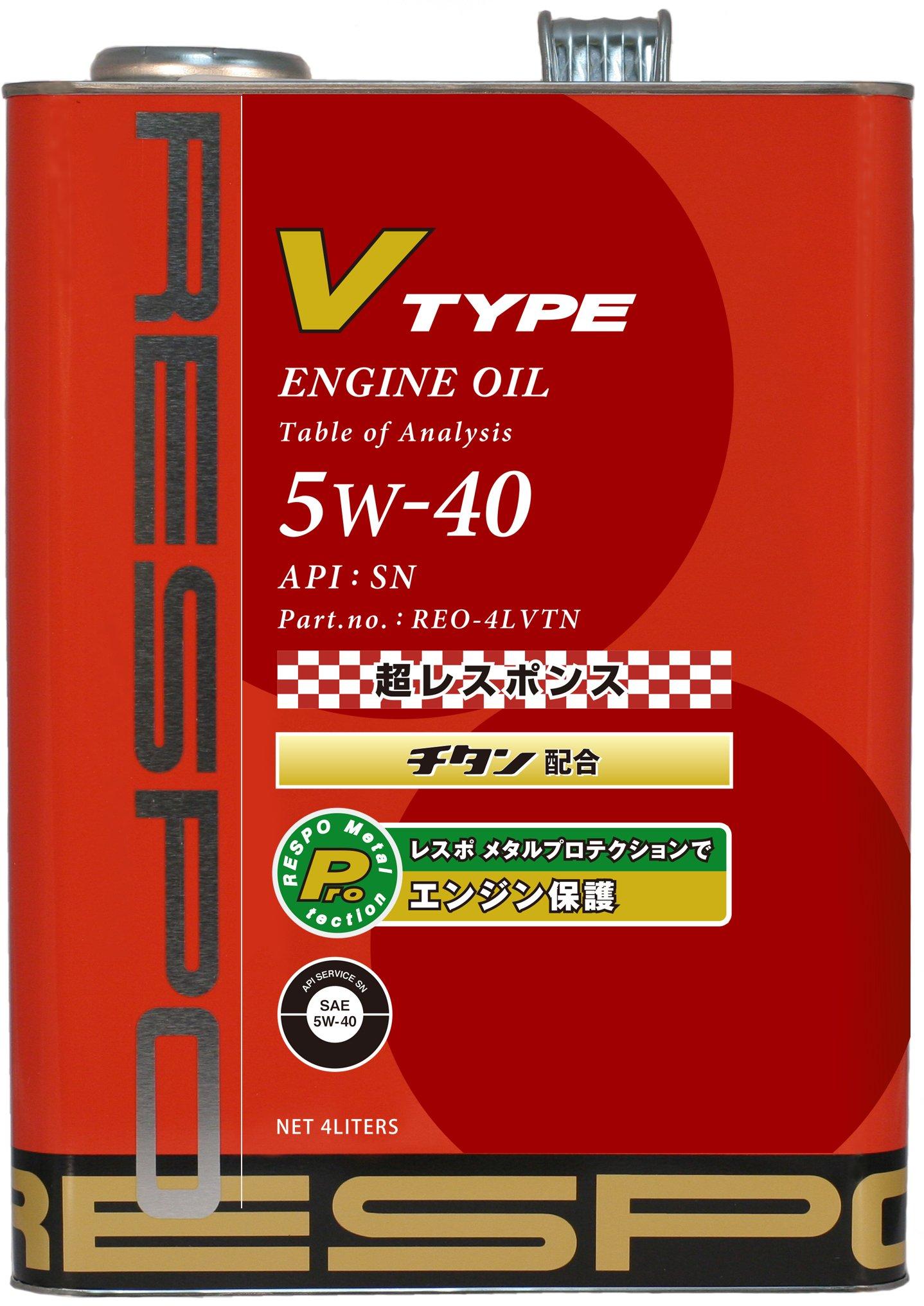 

RESPO Engine Oil V-Type 5W40 SN 4L REO-4LVTN