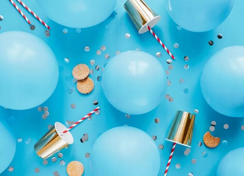 Ballons Eco 26cm Pastell Blau 100Stk.
