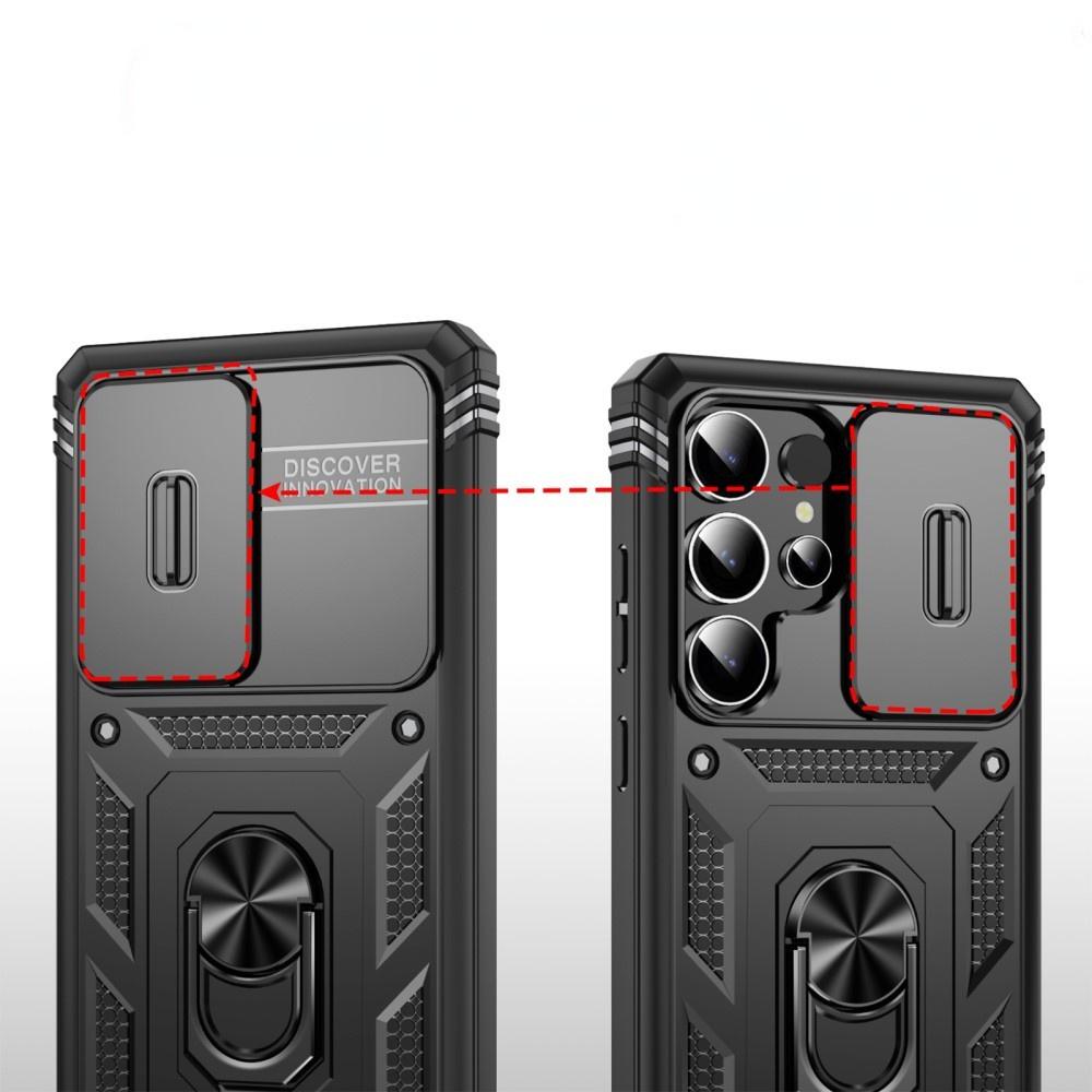 Samsung Galaxy S25 Ultra Case, KickStand Camera Lens, Black