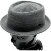 Ruben [Ruben] Black Cletion Bespoke Hat Knit Cotton Poly Thermo Hat Thermo Pork Pie Hat All Season Xl Gray