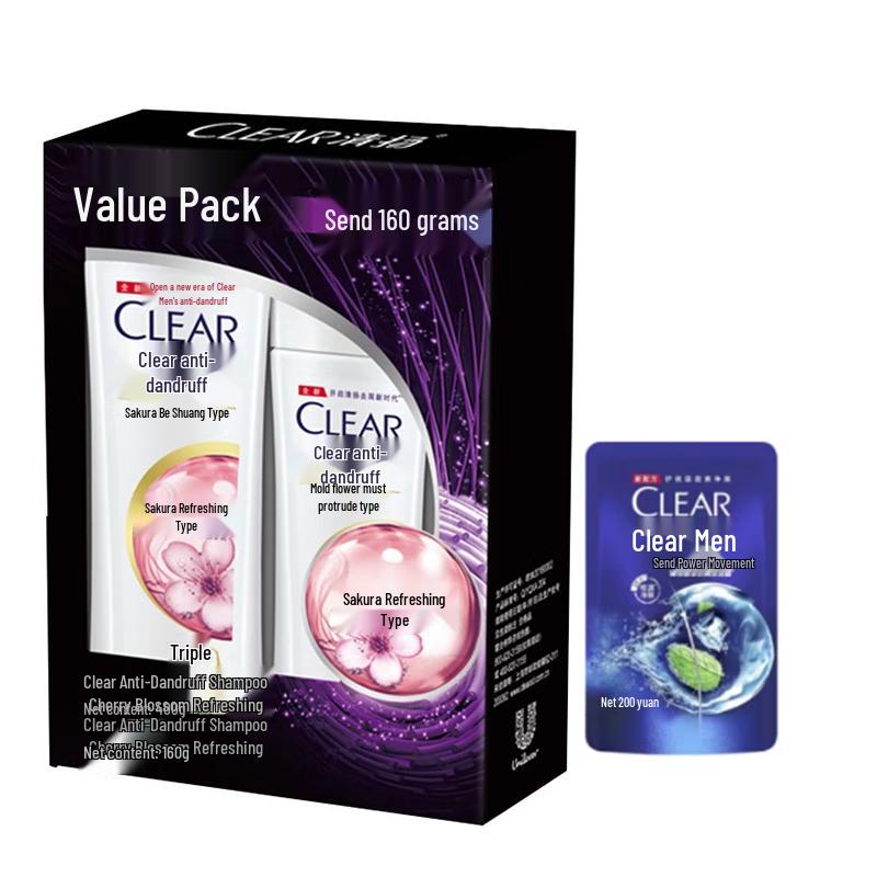 

CLEAR Sakura Refreshing Anti-Dandruff Shampoo Value Pack