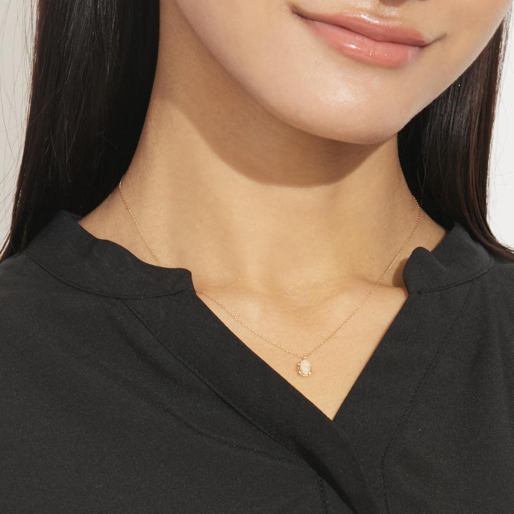 Lala Christie Opal Necklace In 18K Gold Women's 0.25ct (lp56-0021-yg)