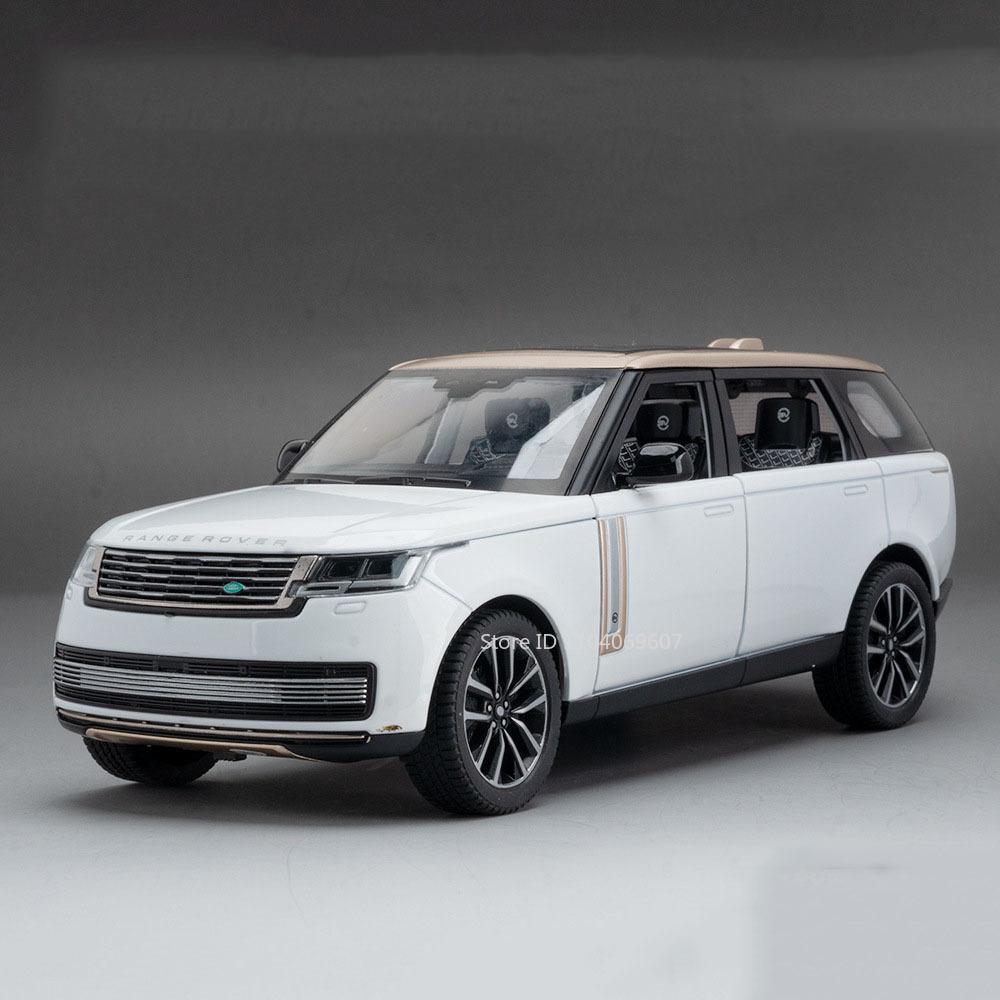 1:24 Defender Range Rover Car Model Toy Doors Opened Music Light Shock Absorption SUV Alloy Off-road Vehicles Toys for Boys