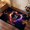 Juventus FC Custom Crystal Velvet Rug, Personalized Name Text Print, Football Logo Soft Non‑Slip Floor Mat Home Decor Gift