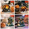 2D Flat Acrylic Halloween Festival Desktop Ornaments Ghost Pumpkin House and Lantern Witch Home Table Ornament Decoration