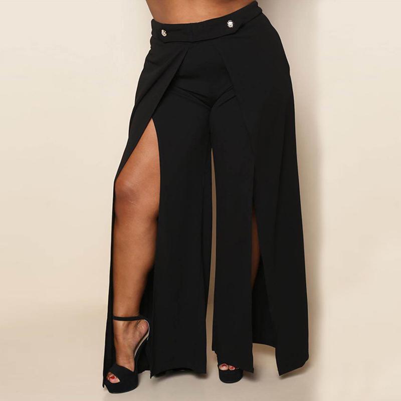 Women Casual Palazzo High Waist Wide 