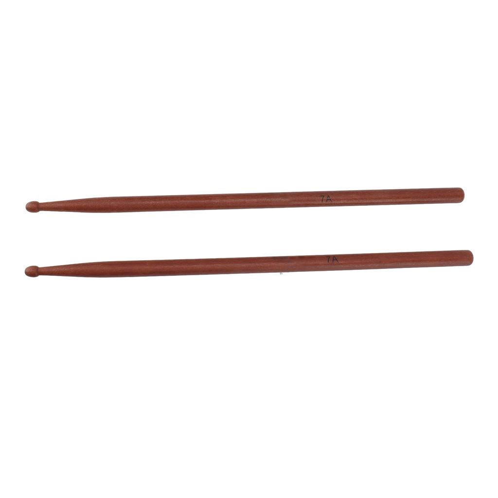 1 Pair Drum Stick Professional Durable Log Color Padauk Drum Sticks Set for Tambourine 7a