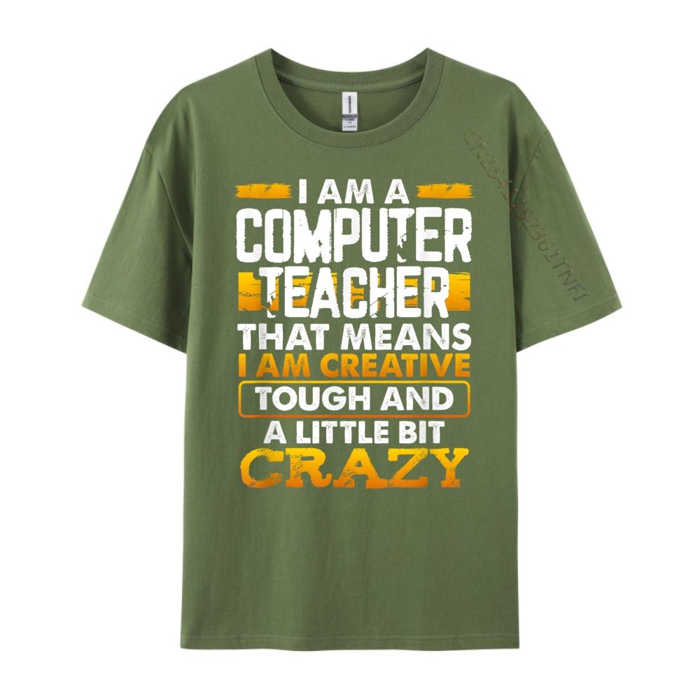 Funny Computer Teacher Quote Free Shippping Items Lowest Prices Men Clothing Graphic Tee Shirt Easter Day