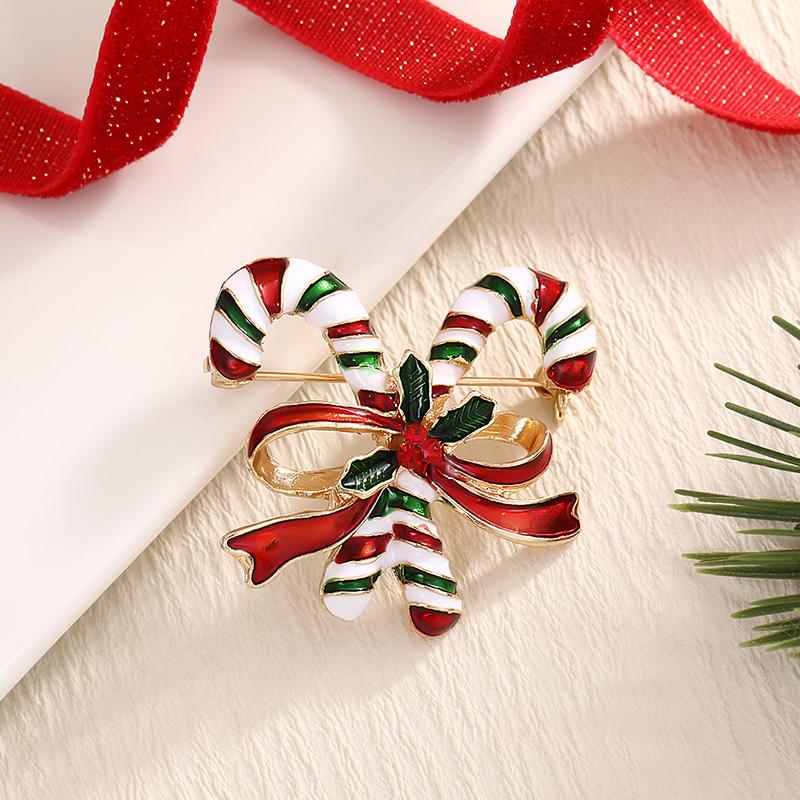 

Рождество Рождественское украшение Классические броши Блестящие рождественские аксессуары Роскошные 11 стилей E