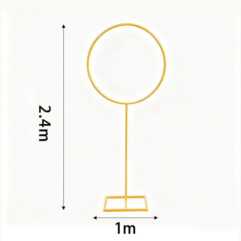 Festival Stage & Wedding Decoration: Wrought Iron Hollow Round Bracket