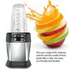Transparent+Black Blender Cup Leak Proof Blender Tumbler for Ninja BL480BL482 Gym Use