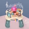 Baby Activity Table Rich Gameplay Lighting Electric Drive Sound Effects Multifunctional Brain Game ABS Mini Game Table Toy Toddler Toy