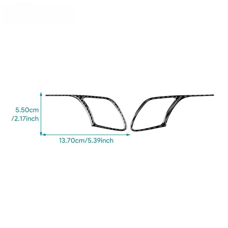 Real Soft Carbon Fiber Sticker For Opel Corsa 2007 2008 2009 2010 2011 2012 2013 2014 LHD RHD Car Door Handle Audio Frame Trim.