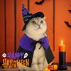 Pet Halloween Wizard Costume Set: Hat & Cloak for Cats and Dogs