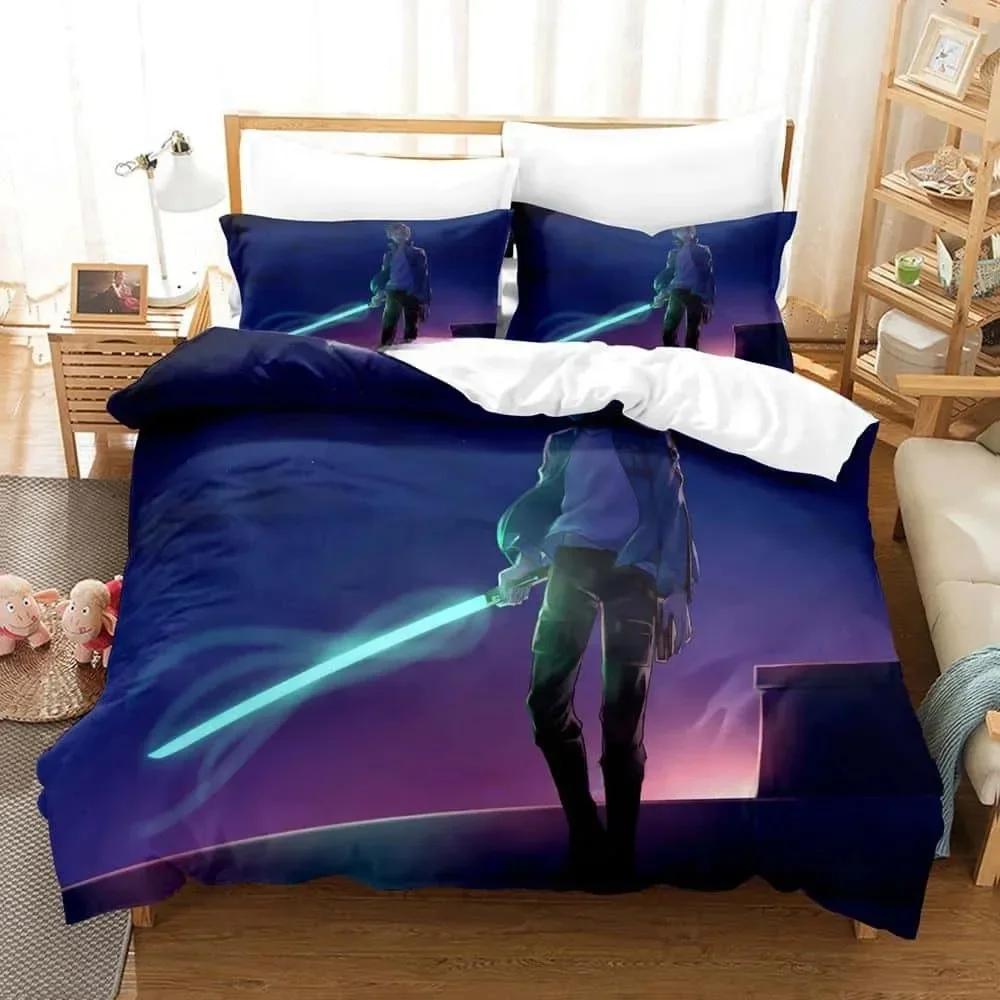 3D Anime World Trigger Bedding Set Printed With Pillowcase Bed Duvet Cover Soft Single Double Queen Super King Size Home Textile