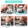 Boiled Egg Puncturer Stainless Steel Egg Puncture Separator Durable Egg Puncturer Kitchen Supplies For Eggs Items Accessories
