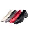 Fashion AIYUQI women dress shoes 2024 spring new genuine leather women fashion shoes red shallow mouth office shoes women
