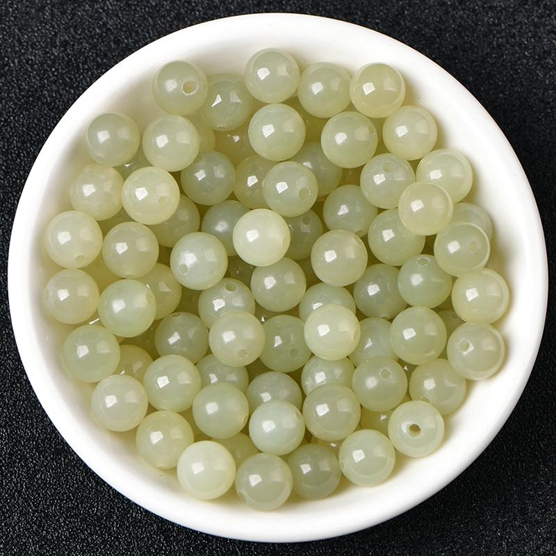 Hetian Chalcedon Qingbai Jade Perlen für DIY Schmuckzubehör