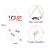 Charming Heart Shaped Wooden Independence Day Sign With Patriotic Flag Design For Festive Decor