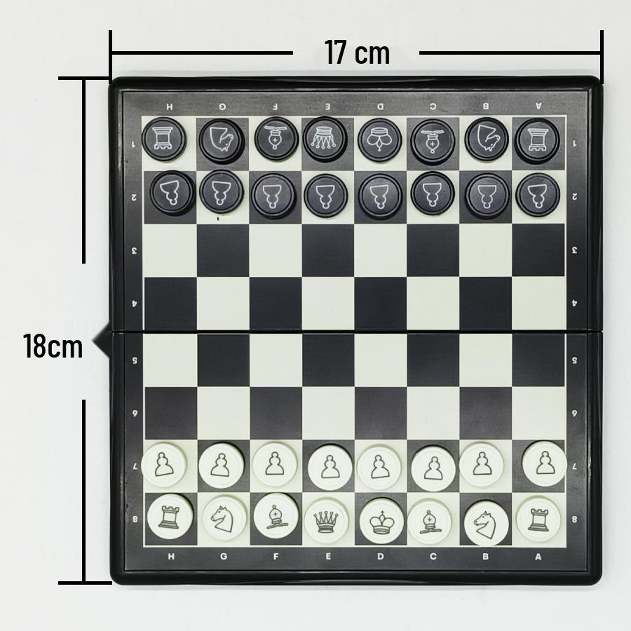 Mini Magnetic Folding Chess Set - Portable, Eco-Friendly Design for Kids and Students