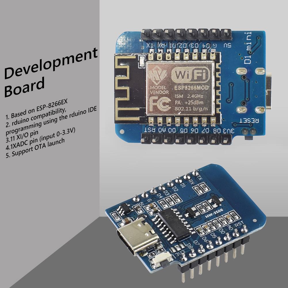 10-1PC ESP8266 ESP-12F D1 Mini NodeMcu Lua WIFI CH340 Development Board WLAN WiFi Internet Development Board for Arduino Boards