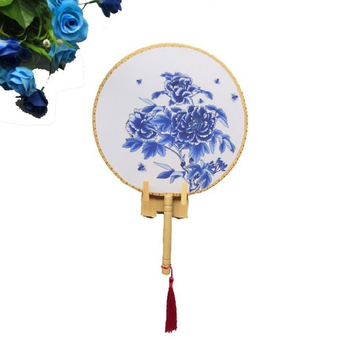 Wood Folding Fan Display Stands Pack of 2 Chinese Hand Fan Holder Rack Tabletop Display for Collectors and Enthusiasts