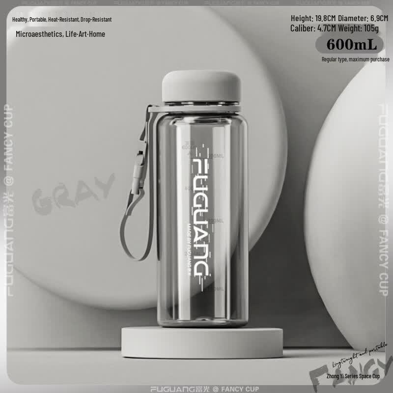Large Capacity Outdoor Sports Water Bottle with Straw