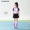 FUN ACTIVE Girls' Color-Blocked Short Sleeve Performance Tee