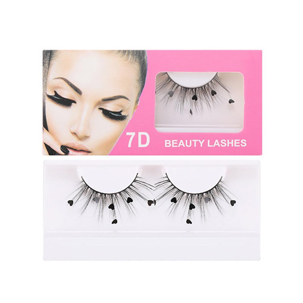 

7D блестки накладные ресницы персиковое сердце блестящие ресницы наращивание завивка ресниц макияж вечеринка