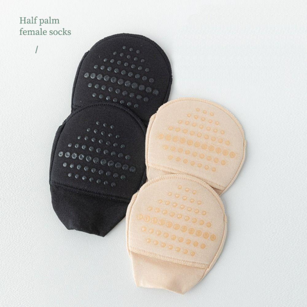 Elastic Half Feet Socks Soft Cotton Hosiery Sock Slippers Toe Socks Non-slip