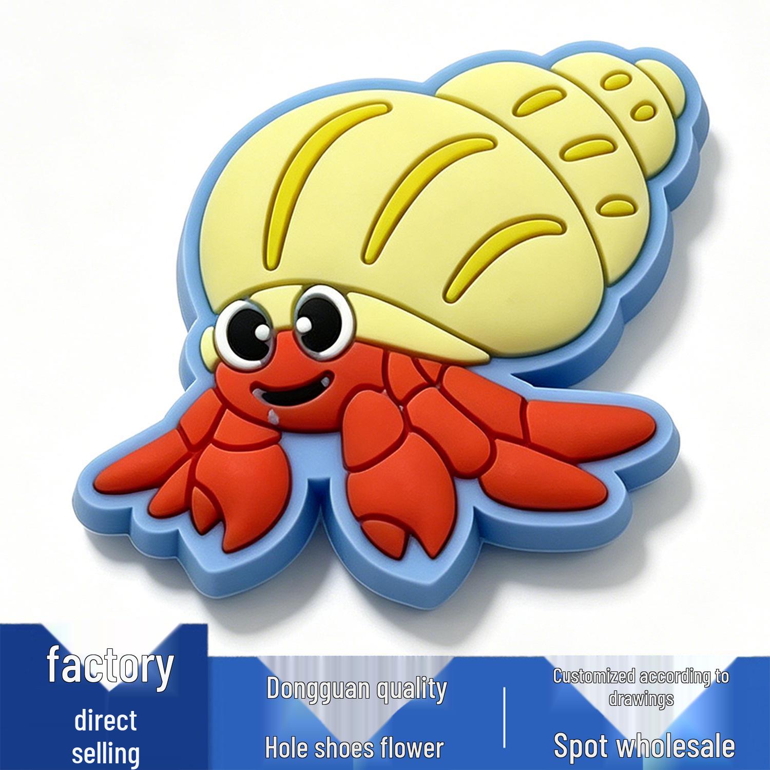 Ocean Series Flower Shoe Charms: Cute, Versatile PVC Accessories for Crocs
