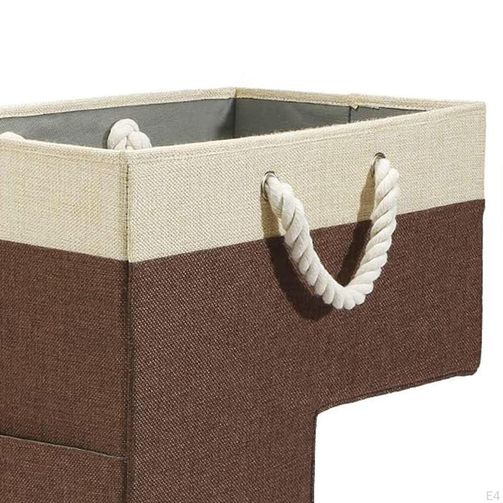 Basket for Stairs with Handles, Storage Solution Steps, Organizer Staircase