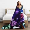 Geometry Dash Gaming Game Plush Blankets Warm Soft Flannel Throw Blanket Kids Couch Chair Quality Bedspread Gift Idea