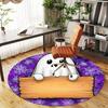 1PC Ghost Halloween Office Round Area Rug, Under Office Chairs Bedroom Living Room Home Decor, Carpet for Office -1110116