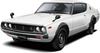 Aoshima Bunka Kyozai The Model Car 15 Nissan KPGC110 Skyline Plastic Model Kit Co., Ltd. (AOSHIMA) No. 1/24 HT2000GT-R '73