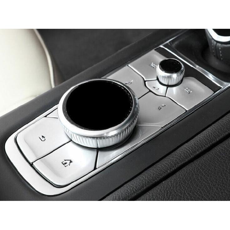 Console Handbrake Button Decoration Silver Aluminum Fit For Cadillac CT5 19-