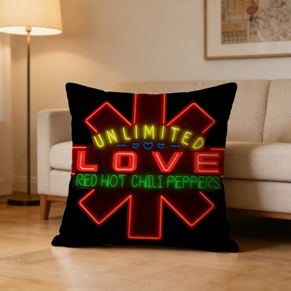 R-Red Hot Chili Peppers Band Pillow Case Cushion Cover Throw Pillow Case For Car Sofa