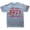 Funny 54 Year Old Gifts Vintage 1971 Limited Edition Birthday T Shirts Graphic Cotton Streetwear Short Sleeve T-shirt