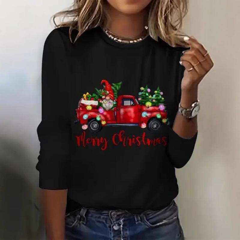 Spring Summer Women's Casual Versatile Fashion Trend Anime Printed Round Neck T-shirt