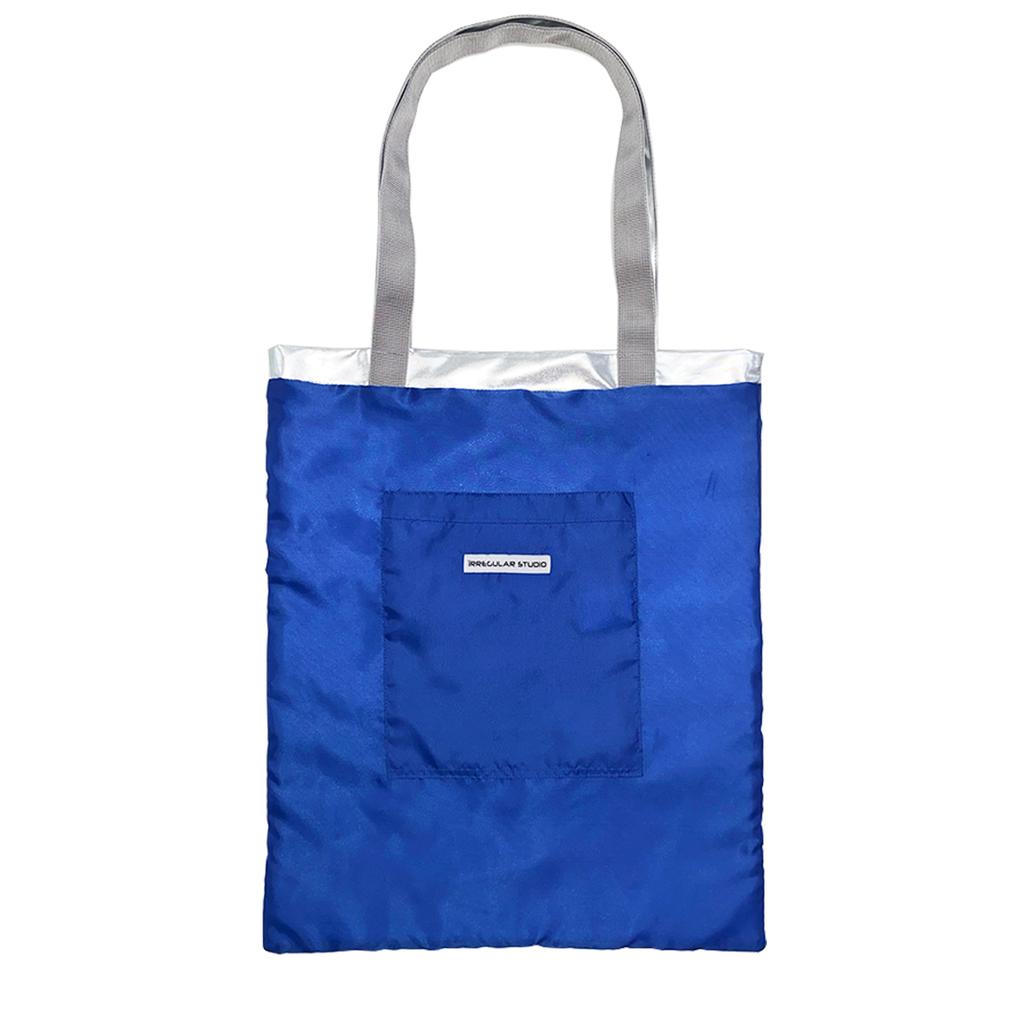 Irregular Arcmetal Tote Bag (Silver)