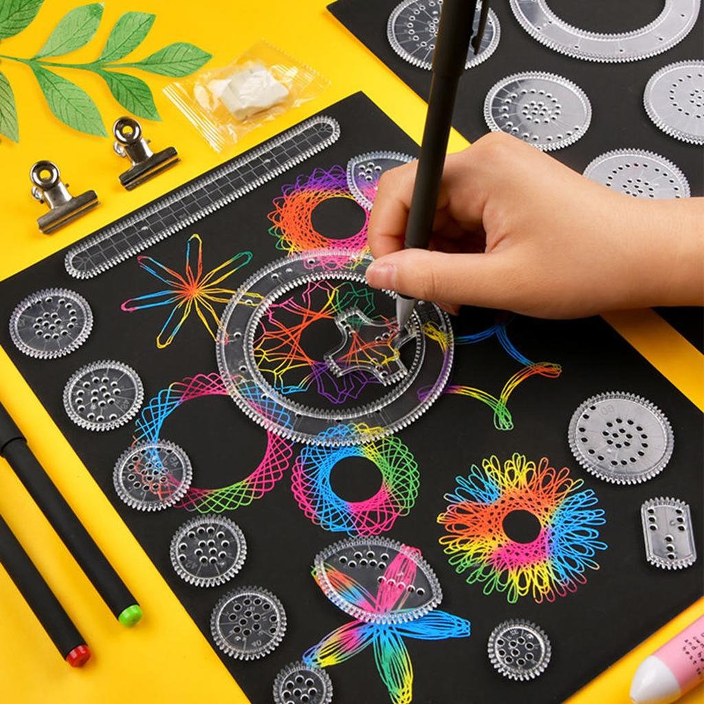 Funny  Drawing Toys Set  Education Geometric Ruler Toys Drawing Accessories Creative Educational Kids Toy 1ml