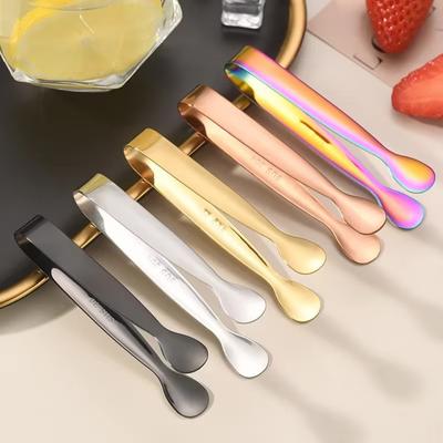 Stainless Steel Ice Tongs Food Serving Tongs Home Kitchen Restaurant Hotel Bar Sugar Cube Ice Cube Serving Tool Kitchen Tongs