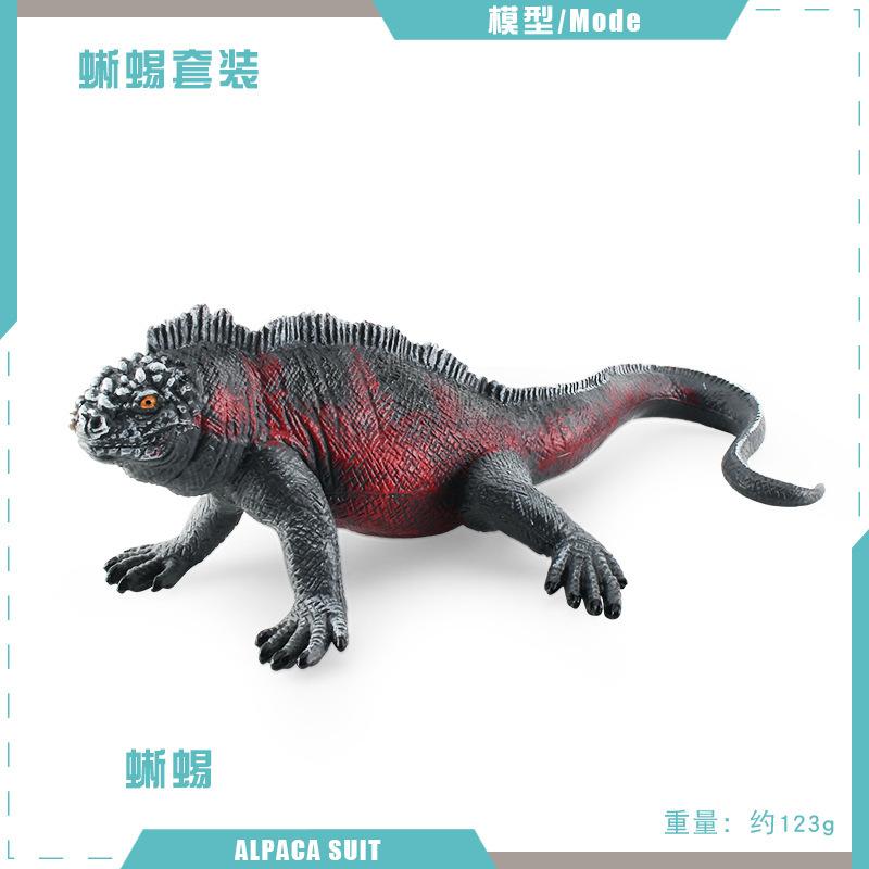 Simulated Lizard Chameleon Amphibian Reptile Model Leopard Print Guardian Iguana Four-Legged Snake Static Ornament